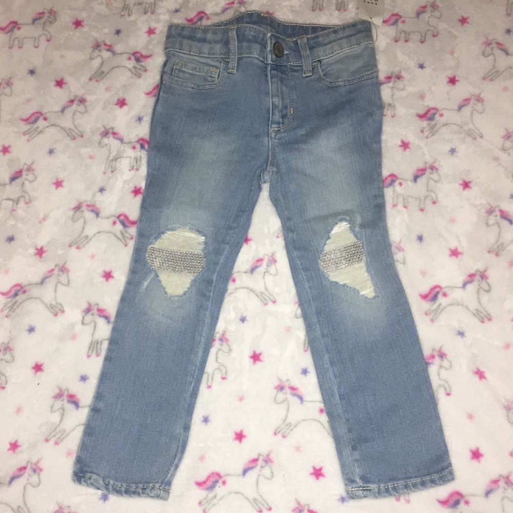 NWT Baby Gap Sequin Skinny Jeans
